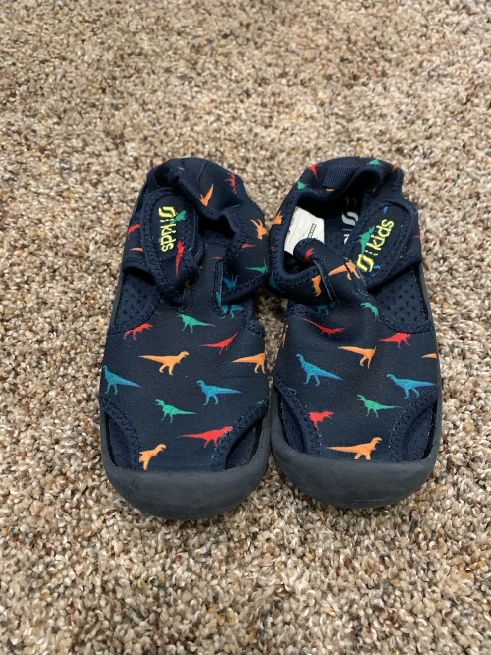 STQ Kids Water Shoes Youth Size 11 Dinosaur pattern
